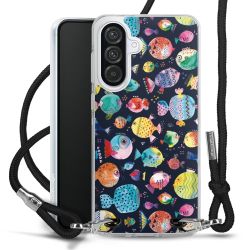 New Carry Case Transparent Stoff schwarz/silber