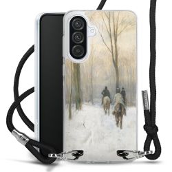 New Carry Case Transparent Stoff schwarz/silber