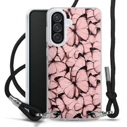 New Carry Case Transparent Stoff schwarz/silber