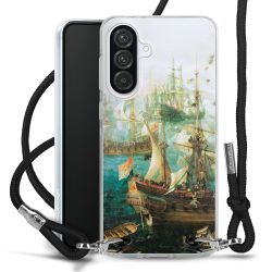 New Carry Case Transparent Stoff schwarz/silber