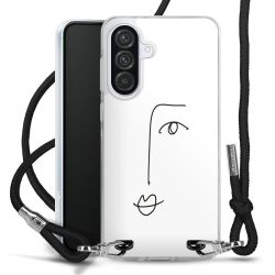 New Carry Case Transparent Stoff schwarz/silber