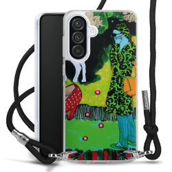 New Carry Case Transparent Stoff schwarz/silber