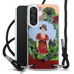 New Carry Case Transparent Stoff schwarz/silber