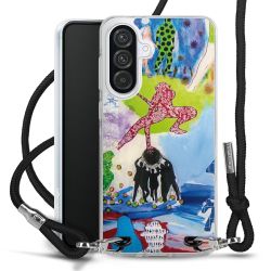 New Carry Case Transparent Stoff schwarz/silber