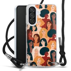 New Carry Case Transparent Stoff schwarz/silber