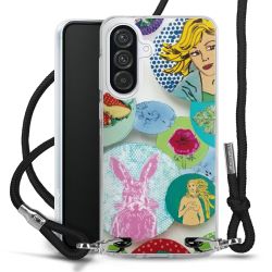 New Carry Case Transparent Stoff schwarz/silber