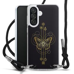 New Carry Case Transparent Stoff schwarz/silber