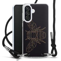 New Carry Case Transparent Stoff schwarz/silber