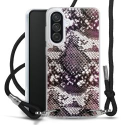 New Carry Case Transparent Stoff schwarz/silber