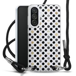 New Carry Case Transparent Stoff schwarz/silber