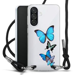 New Carry Case Transparent Stoff schwarz/silber