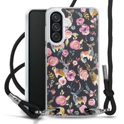 New Carry Case Transparent Stoff schwarz/silber