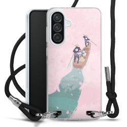 New Carry Case Transparent Stoff schwarz/silber