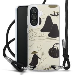 New Carry Case Transparent Stoff schwarz/silber