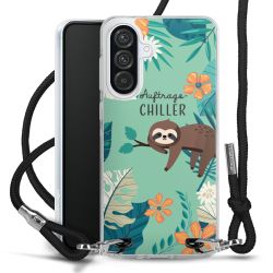 New Carry Case Transparent Stoff schwarz/silber