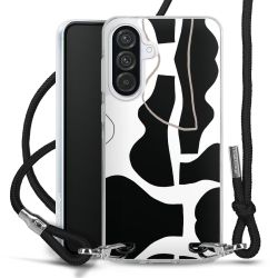 New Carry Case Transparent Stoff schwarz/silber