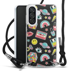 New Carry Case Transparent Stoff schwarz/silber