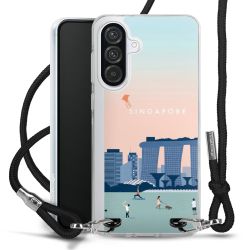 New Carry Case Transparent Stoff schwarz/silber