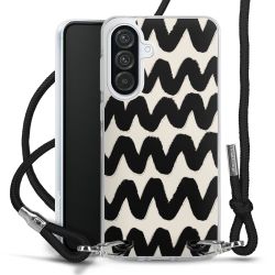 New Carry Case Transparent Stoff schwarz/silber