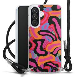 New Carry Case Transparent Stoff schwarz/silber