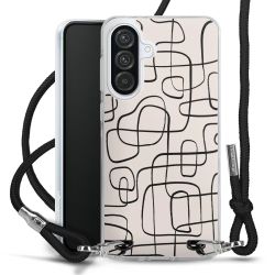 New Carry Case Transparent Stoff schwarz/silber