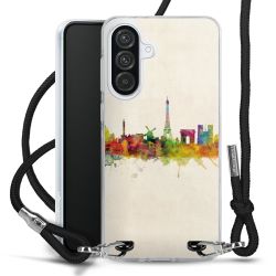 New Carry Case Transparent Stoff schwarz/silber