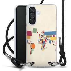 New Carry Case Transparent Stoff schwarz/silber