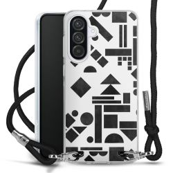 New Carry Case Transparent Stoff schwarz/silber