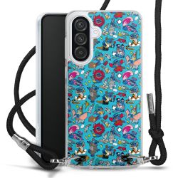 New Carry Case Transparent Stoff schwarz/silber