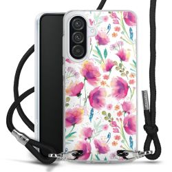 New Carry Case Transparent Stoff schwarz/silber