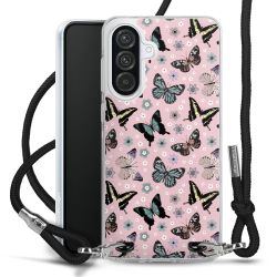 New Carry Case Transparent Stoff schwarz/silber