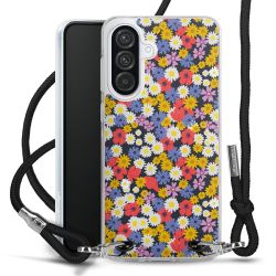 New Carry Case Transparent Stoff schwarz/silber