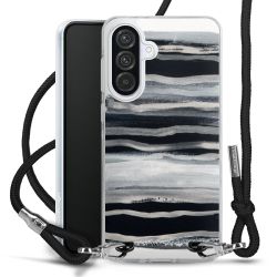 New Carry Case Transparent Stoff schwarz/silber