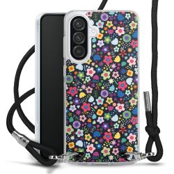 New Carry Case Transparent Stoff schwarz/silber