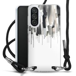 New Carry Case Transparent Stoff schwarz/silber