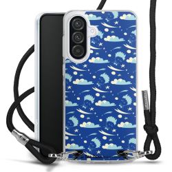 New Carry Case Transparent Stoff schwarz/silber