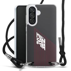 New Carry Case Transparent Stoff schwarz/silber