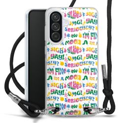 New Carry Case Transparent Stoff schwarz/silber