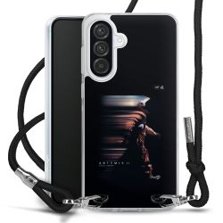 New Carry Case Transparent Stoff schwarz/silber