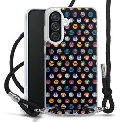 New Carry Case Transparent Stoff schwarz/silber