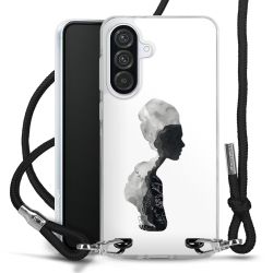 New Carry Case Transparent Stoff schwarz/silber