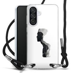 New Carry Case Transparent Stoff schwarz/silber