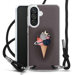 New Carry Case Transparent Stoff schwarz/silber