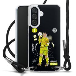 New Carry Case Transparent Stoff schwarz/silber