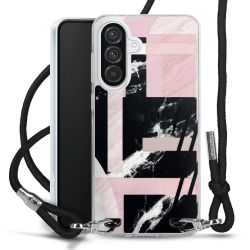 New Carry Case Transparent Stoff schwarz/silber