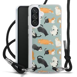 New Carry Case Transparent Stoff schwarz/silber