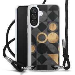 New Carry Case Transparent Stoff schwarz/silber