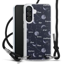 New Carry Case Transparent Stoff schwarz/silber