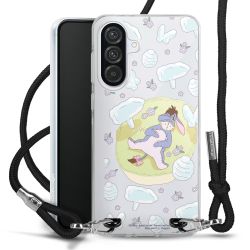 New Carry Case Transparent Stoff schwarz/silber