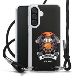 New Carry Case Transparent Stoff schwarz/silber